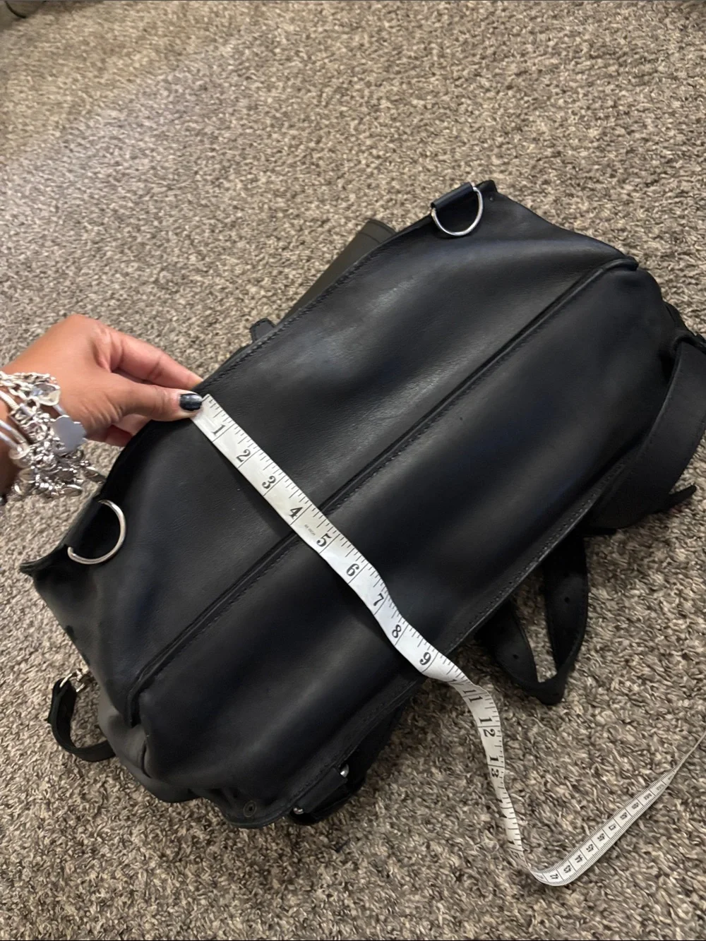 Saddleback Leather shoulder bag/ backpack THICK black Original HEAVY boho biker